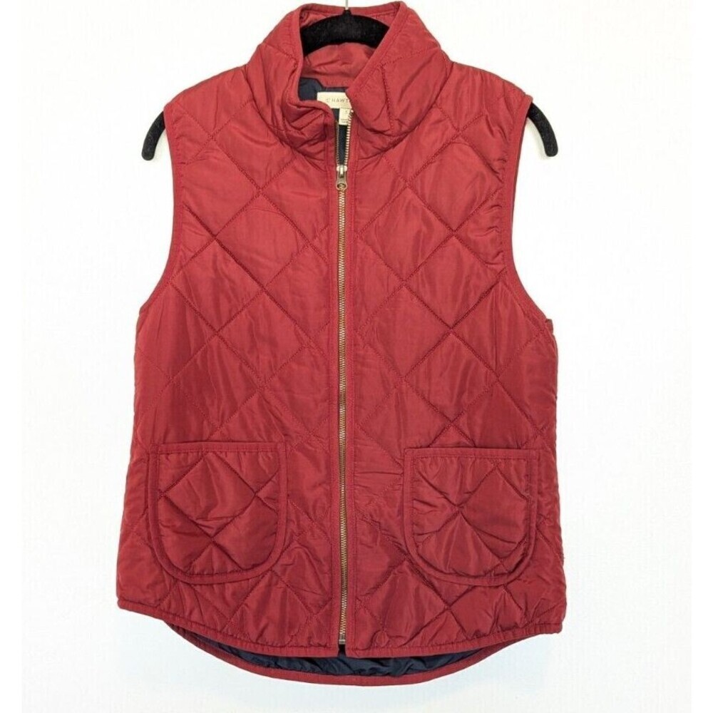 41Hawthorn Vest Womens Small Burgandy Quilted Sleeveless Outdoors Jacket